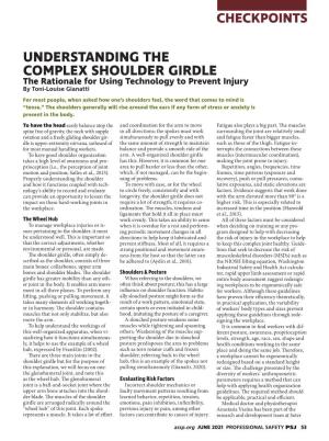June 01, 2021 Understanding the Complex Shoulder Girdle