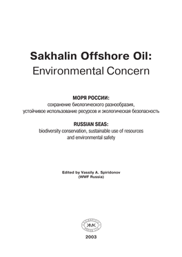 Sakhalin Offshore Oil: Environmental Concern