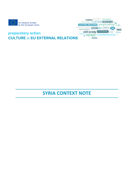 Syria Context Note