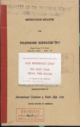 Telephone Repeater