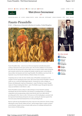 Associazione Fausto Pirandello, Which Has Kindly Supported the Exhibition