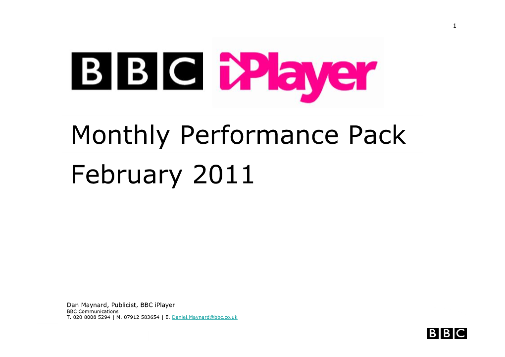 Monthly Performance Pack February 2011