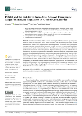 PCSK9 and the Gut-Liver-Brain Axis: a Novel Therapeutic Target for Immune Regulation in Alcohol Use Disorder