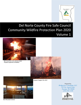 Del Norte County Fire Safe Council Community Wildfire Protection Plan 2020 Volume 1
