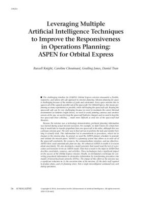 ASPEN for Orbital Express