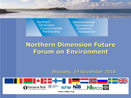 Northern Dimension Future Forum on Environment