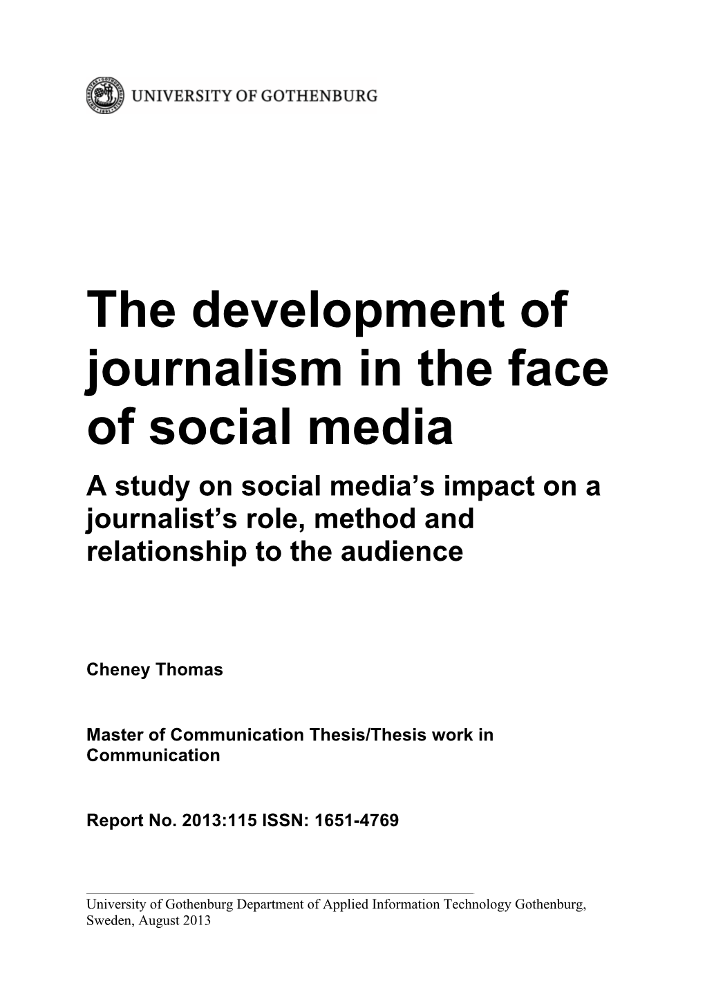 journalism social media case study