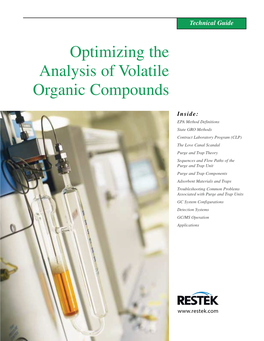 Optimizing the Analysis of Volatile Organic Compounds