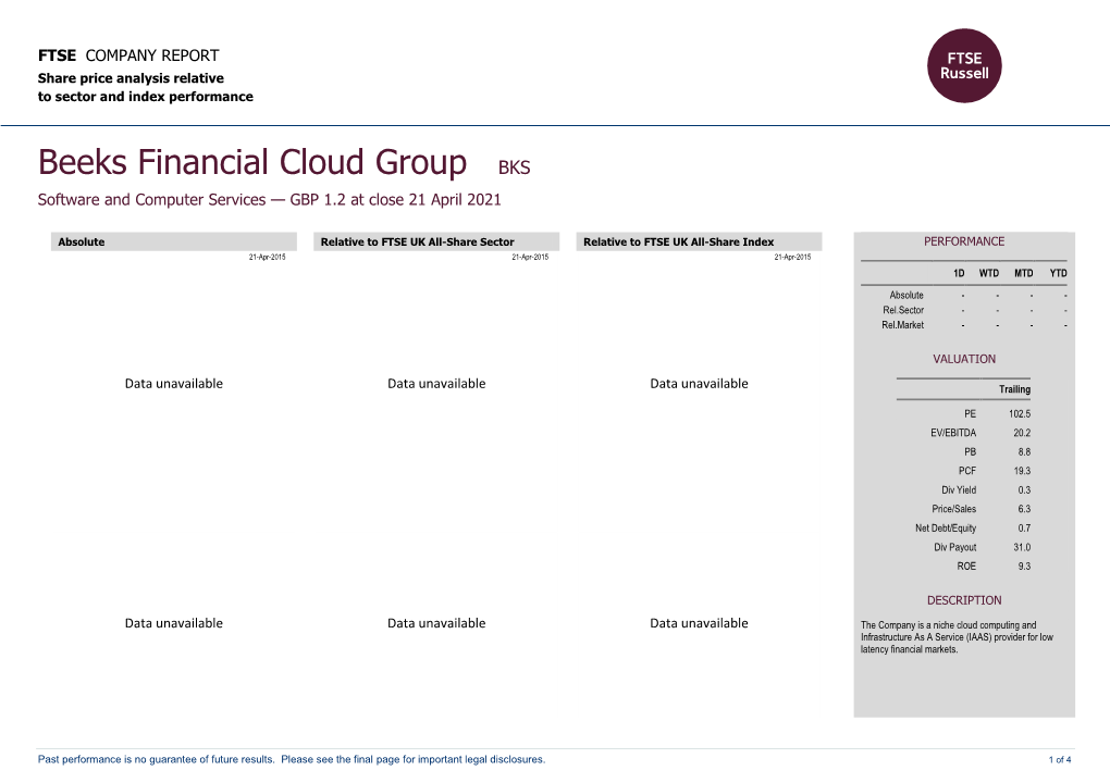 FTSE Factsheet