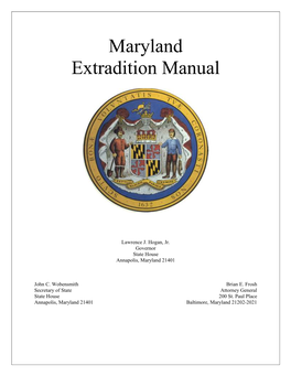 Uniform Criminal Extradition Act - General Information