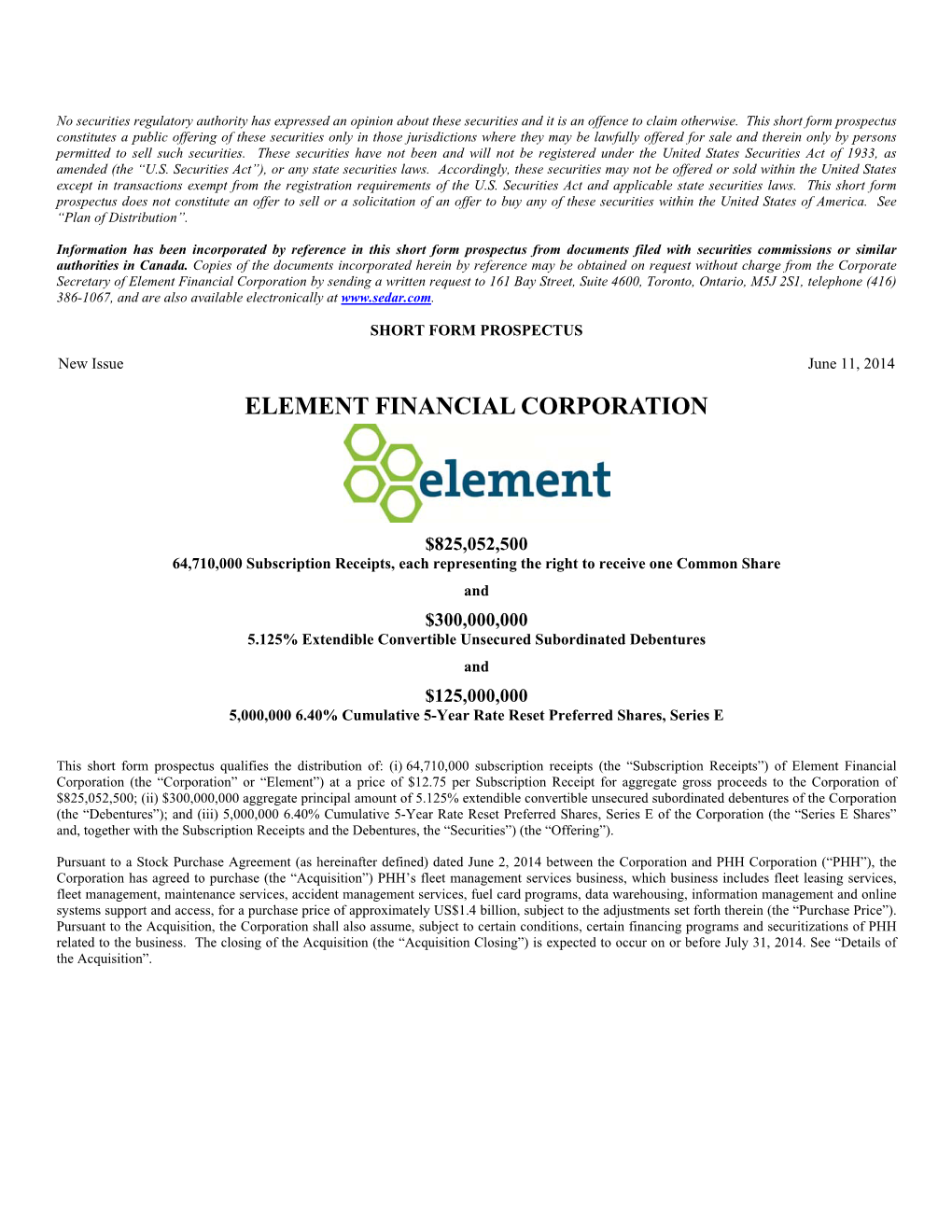 Element Financial Corporation