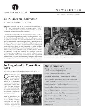 CBTA Takes on Food Waste Looking Ahead to Convention 2019