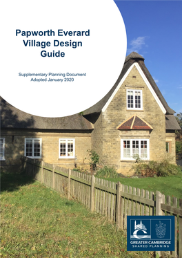 Papworth Everard Village Design Guide