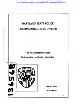 Maryland STATE POLICE