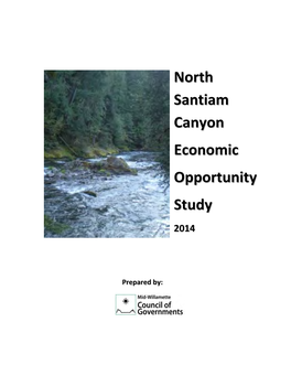 North Santiam Canyon Economic Opportunity Study 2014