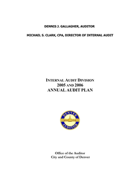 Auditor's Annual Report