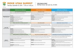 Move Utah Summit Breakout Sessions