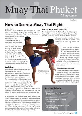 Magazine How to Score a Muay Thai Fight