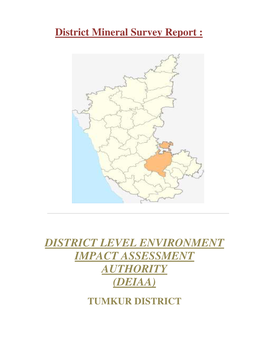 District Level Environment Impact Assessment Authority (Deiaa)