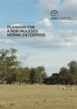 Planning for a Non-Mulesed Merino Enterprise Table of Contents