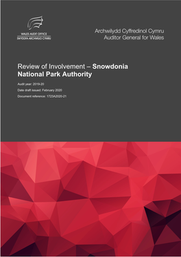 Review of Involvement – Snowdonia National Park Authority