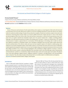 Periodontal and Dental Follicle Collagen in Tooth Eruption