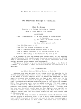 The Intertidal Ecology of Tasmania