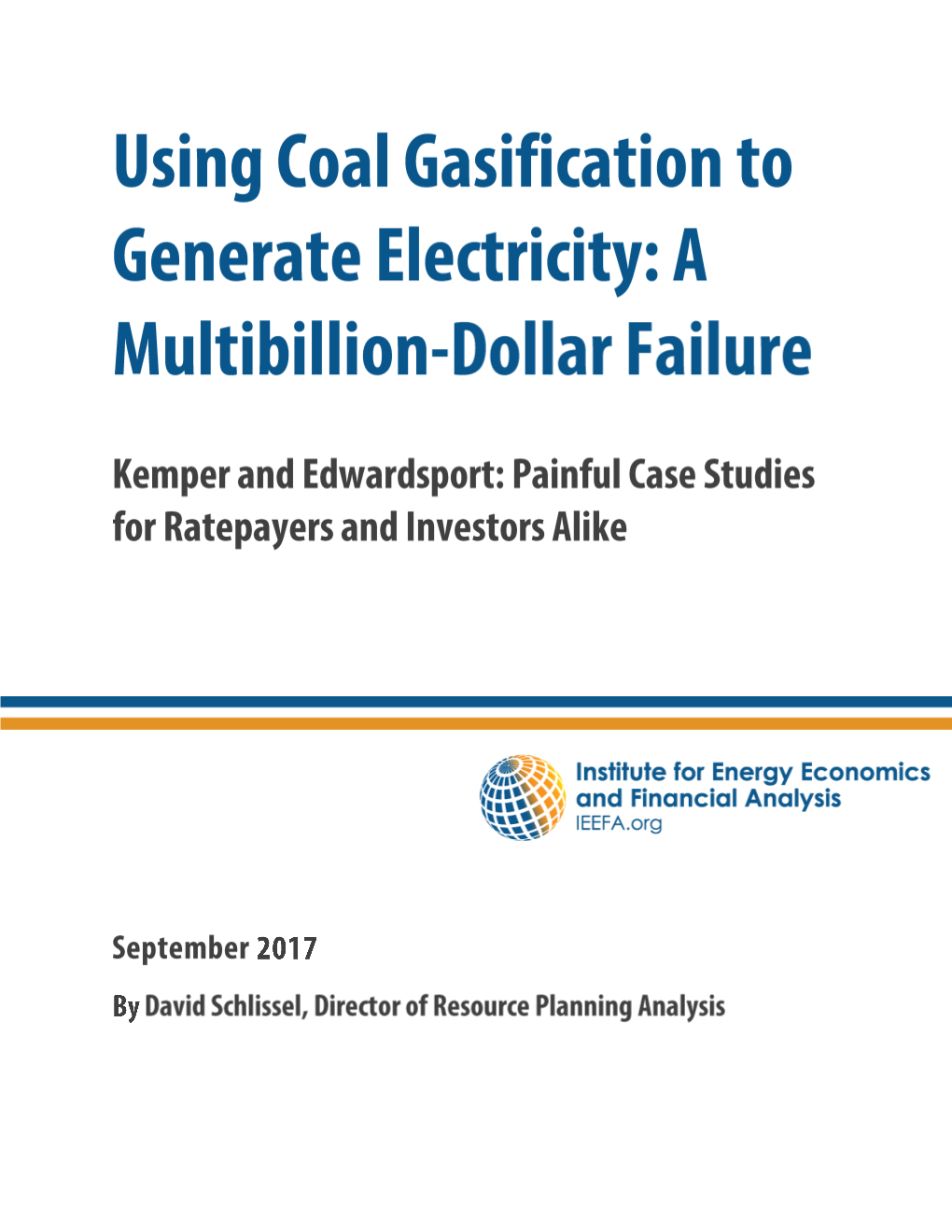 Using Coal Gasification to Generate Electricity