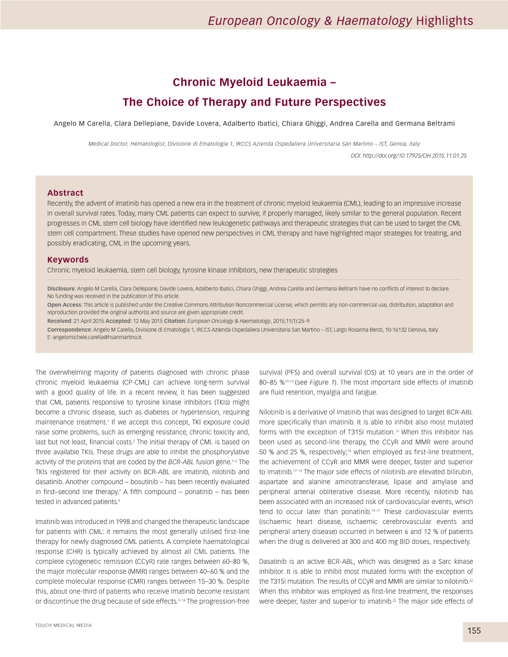 European Oncology & Haematology Highlights