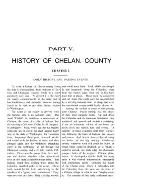 History of Chelan. County