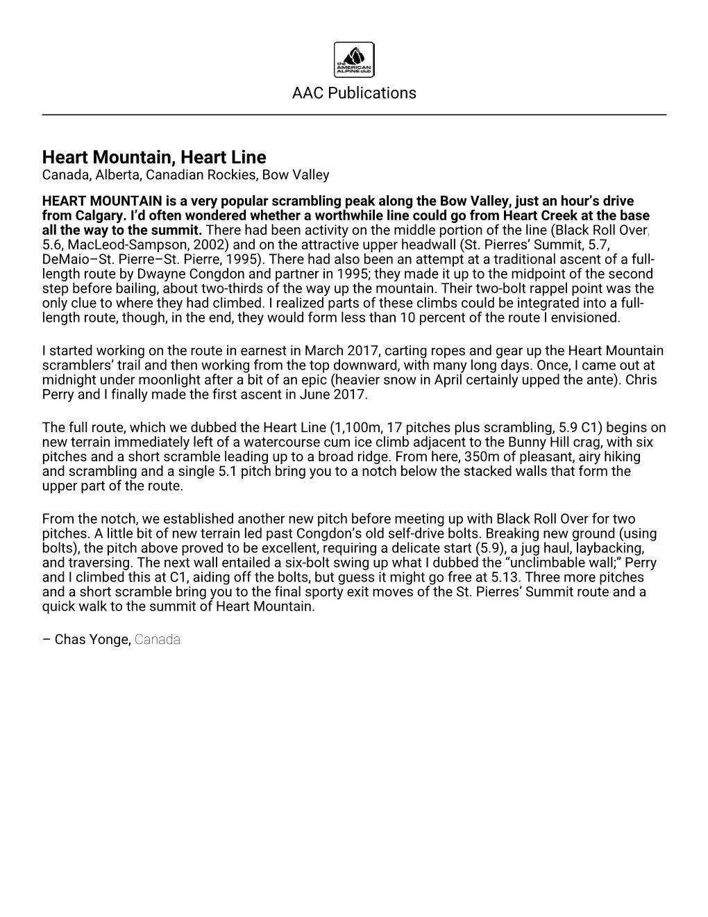 Heart Mountain, Heart Line