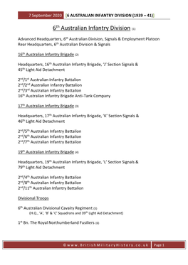 6 Australian Infantry Division (1939-41)