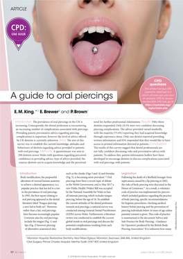 A Guide to Oral Piercings