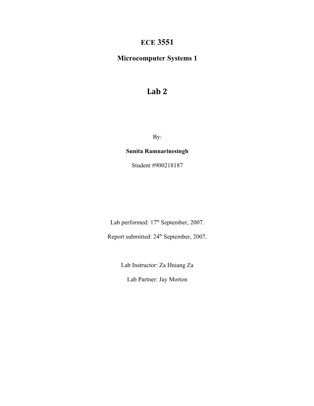 Microcomputer Systems 1