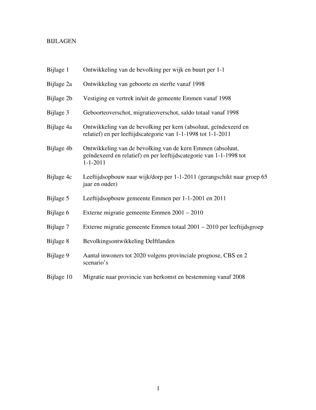 Bijlage Bij RA11.0126