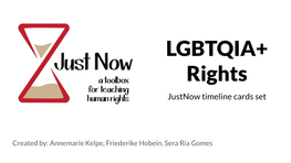 LGBTQIA+ Rights Justnow Timeline Cards Set