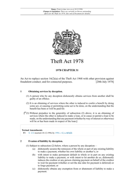 Theft Act 1978