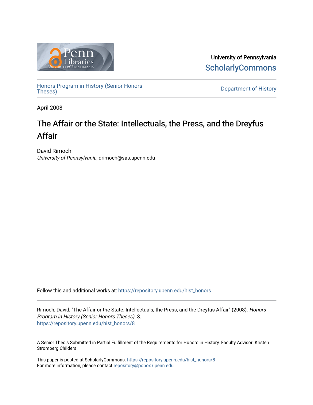 Intellectuals, the Press, and the Dreyfus Affair