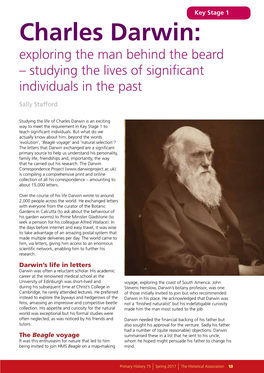 Charles Darwin: Exploring the Man Behind the Beard – Studying the Lives of Significant Individuals in the Past