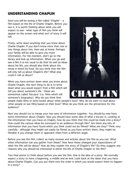 Understanding Chaplin