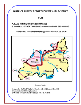 District Survey Report for Washim District
