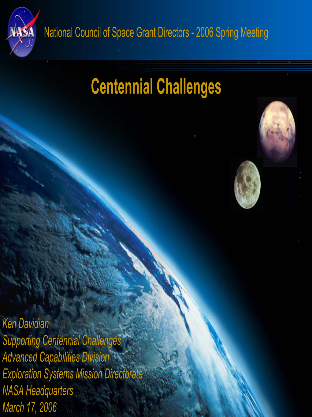 Centennial Challenges