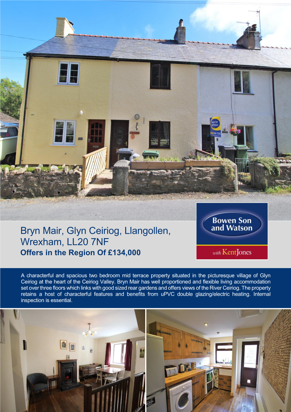 Bryn Mair, Glyn Ceiriog, Llangollen, Wrexham, LL20 7NF Offers in the Region of £134,000