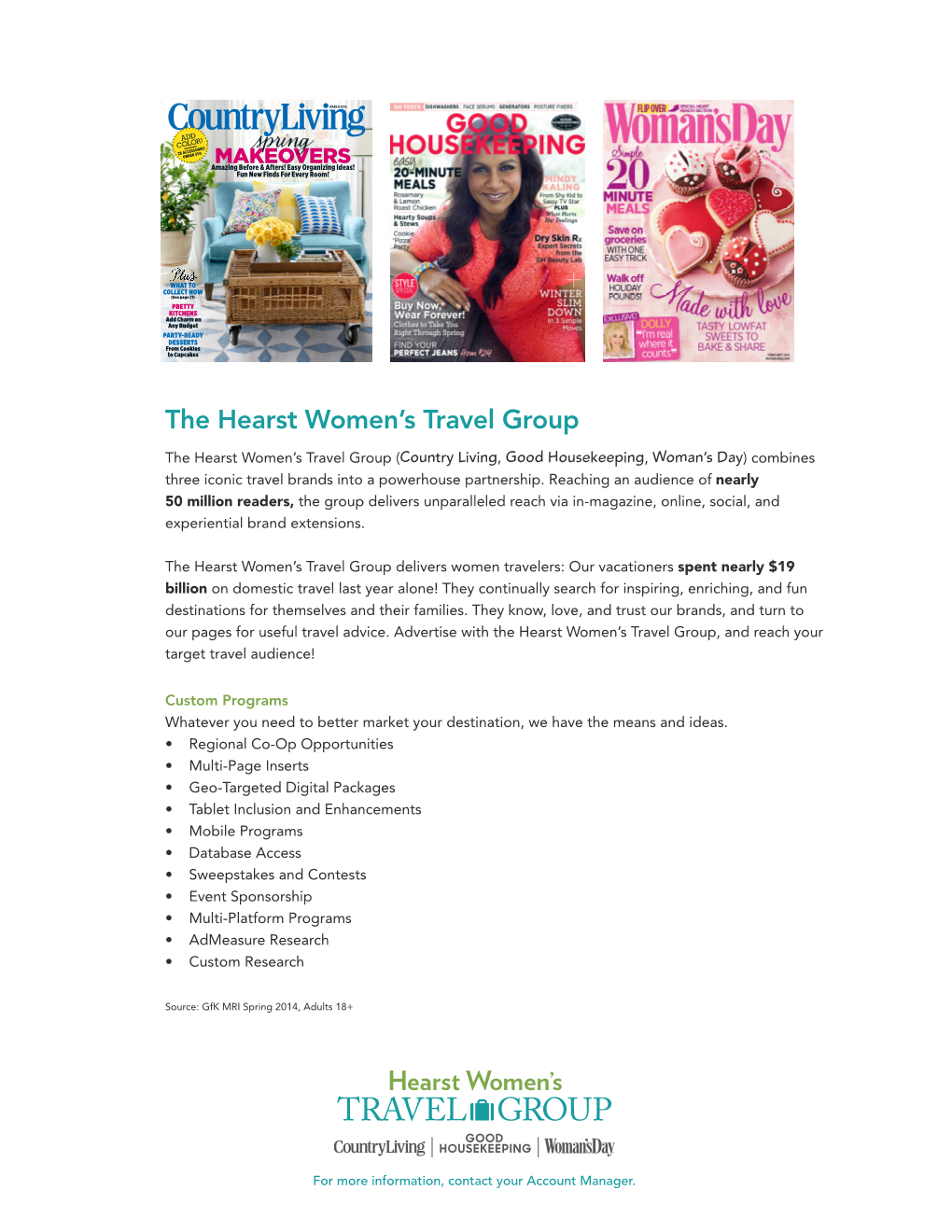 The Hearst Women's Travel Group