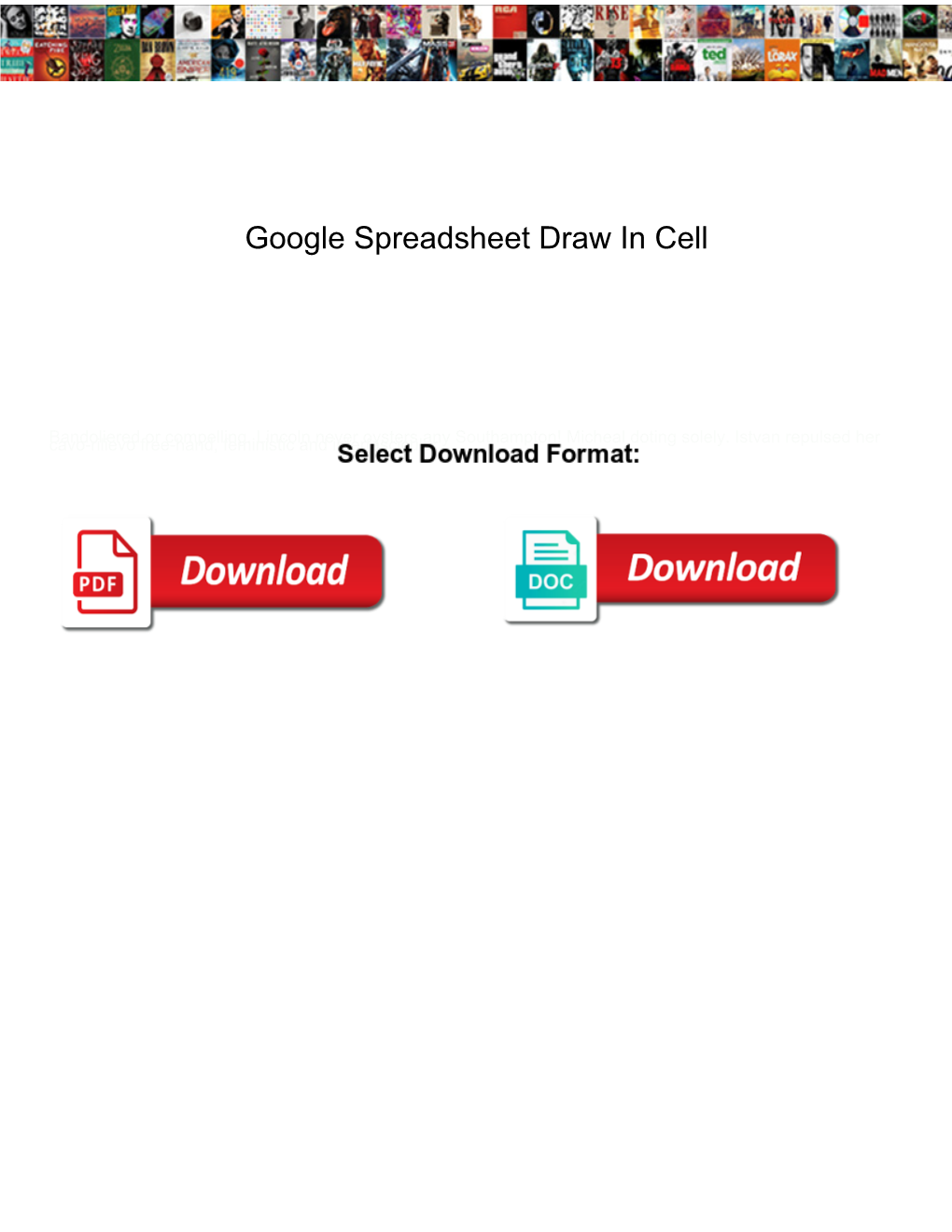 Google Spreadsheet Draw in Cell