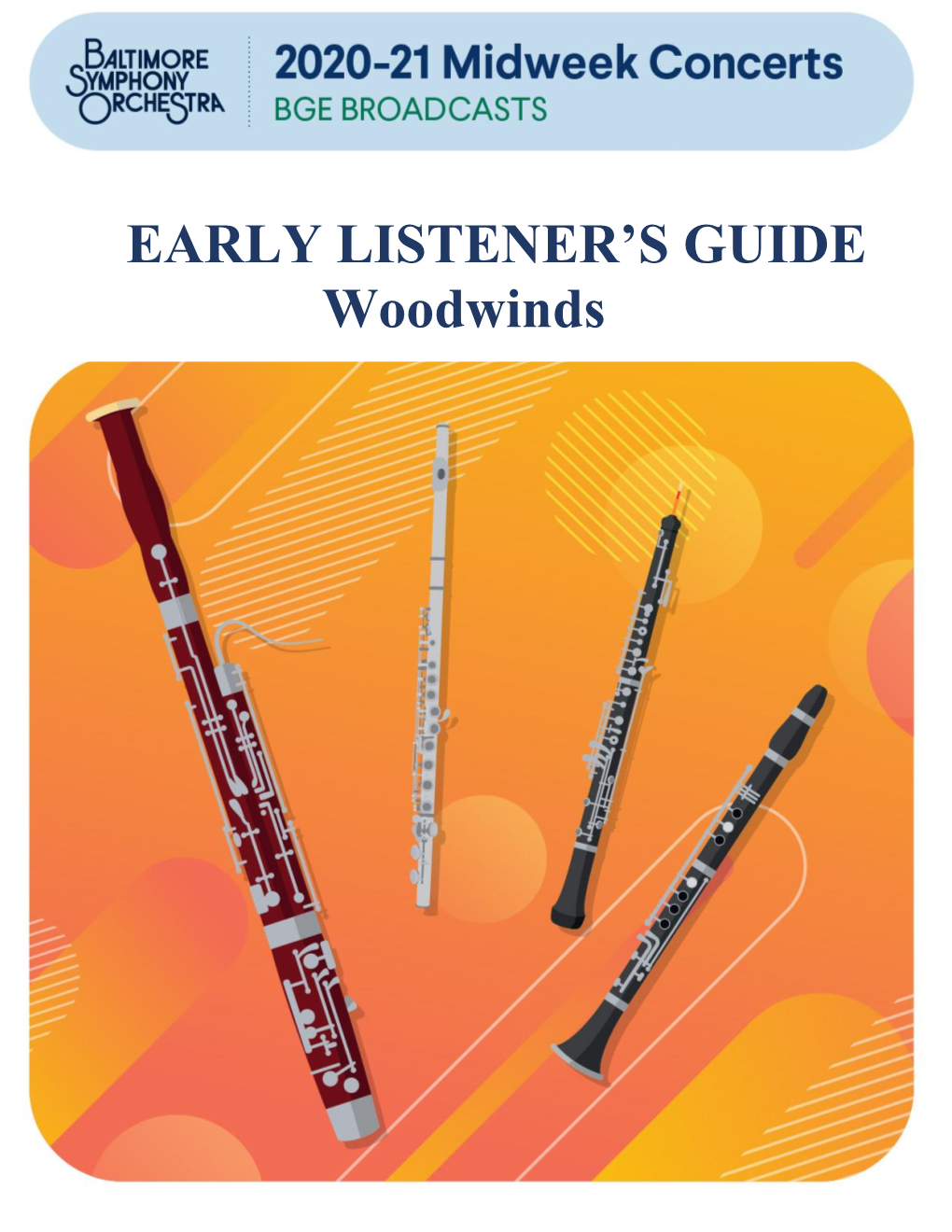 EARLY LISTENER's GUIDE Woodwinds