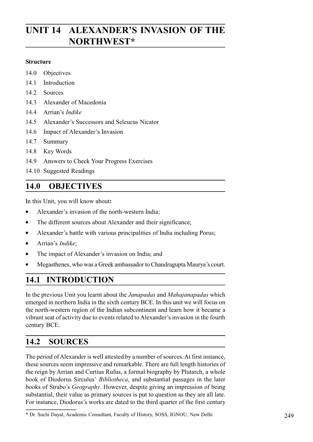 Unit 14 Alexander's Invasion of the Northwest*