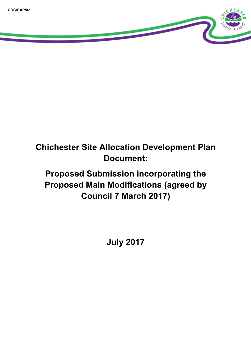 Proposed Submission Development Plan Document with Mods 9