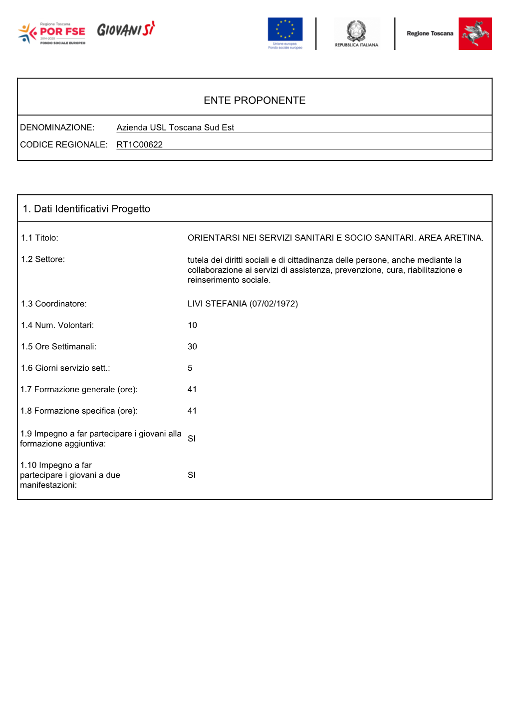 Orientarsi Nei Servizi Sanitari E Socio Sanitari Area Aretina