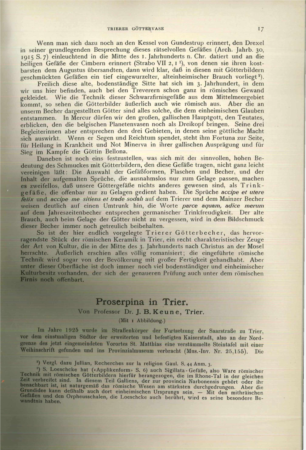 Trierer Zeitschrift 1, 1926